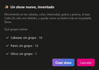 Show IA pregunta qué grupos de aparatos entran